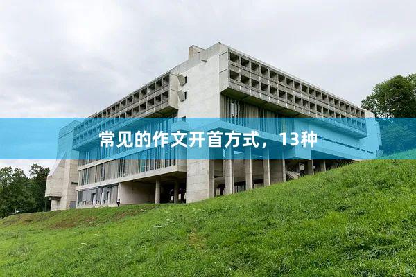 常见的作文开首方式，13种