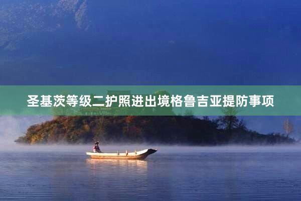 圣基茨等级二护照进出境格鲁吉亚提防事项